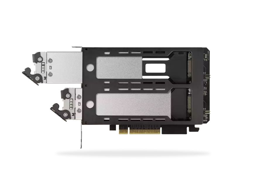 Icydock MB842MP-B ToughArmor Removable 2 Bay M.2 NVMe SSD