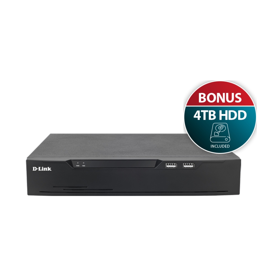 D-Link DNR8P-8MP-4TB video surveillance kit Wired channels