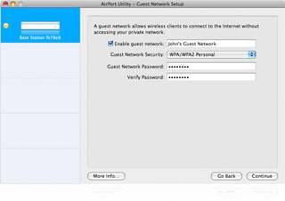 Internet sharing preference pane