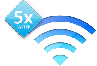 Up to 5x faster.