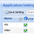 Application privilege setup in one page