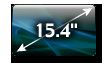 15.4 inch Diagonal TruBrite Widescreen Display