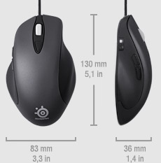 SteelSeries Ikari Laser Measurements