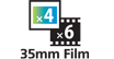 The special film guide allows you to scan 35mm negaitives and positive film.