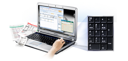 Easy-to-use numeric keypad