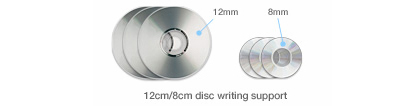 12cm and 8cm disc support