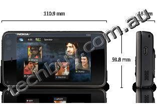 Schematic of N900 Dimensions