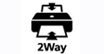 2 Way : 2-Way Paper Feeding is possible from both the Rear tray and the Cassette/Front tray to reduce the amount of time required for changing paper types