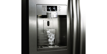 Ice and water dispenser