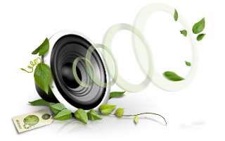 Eco-friendly, pitch-perfect sound.