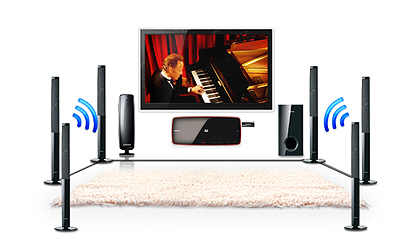  Set your speakers free with wireless. 