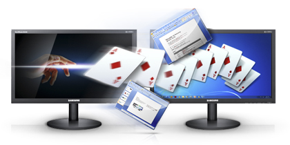 A monitor that takes the initiative to share.