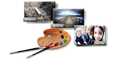  Cool effects make every photo unique. 