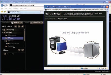 Upload and download