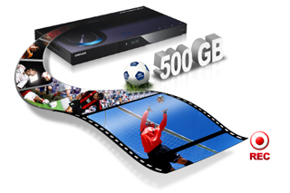 Score a goal with 500GB of recording space
