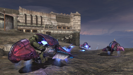 Use futuristic weapons and vehicles.