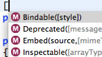 Metadata code completion