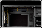 
Advanced cooling system: includes 2 fans and 3 additional fan mounts