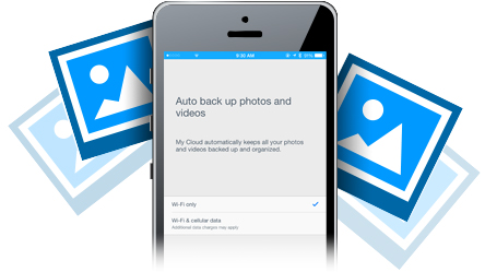 Photo and video backup for tablets and smartphones 