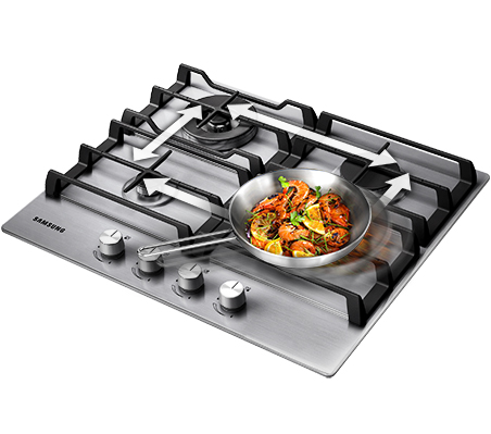 Don't lift  slide! Gas Cooktop NA64H3030AS 4 Burner cooking home appliances | Samsung NZ