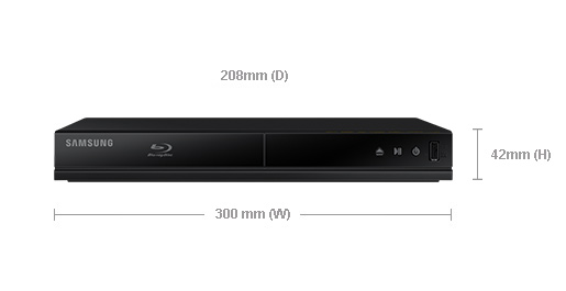 Dimension of BD-J4500R/XU