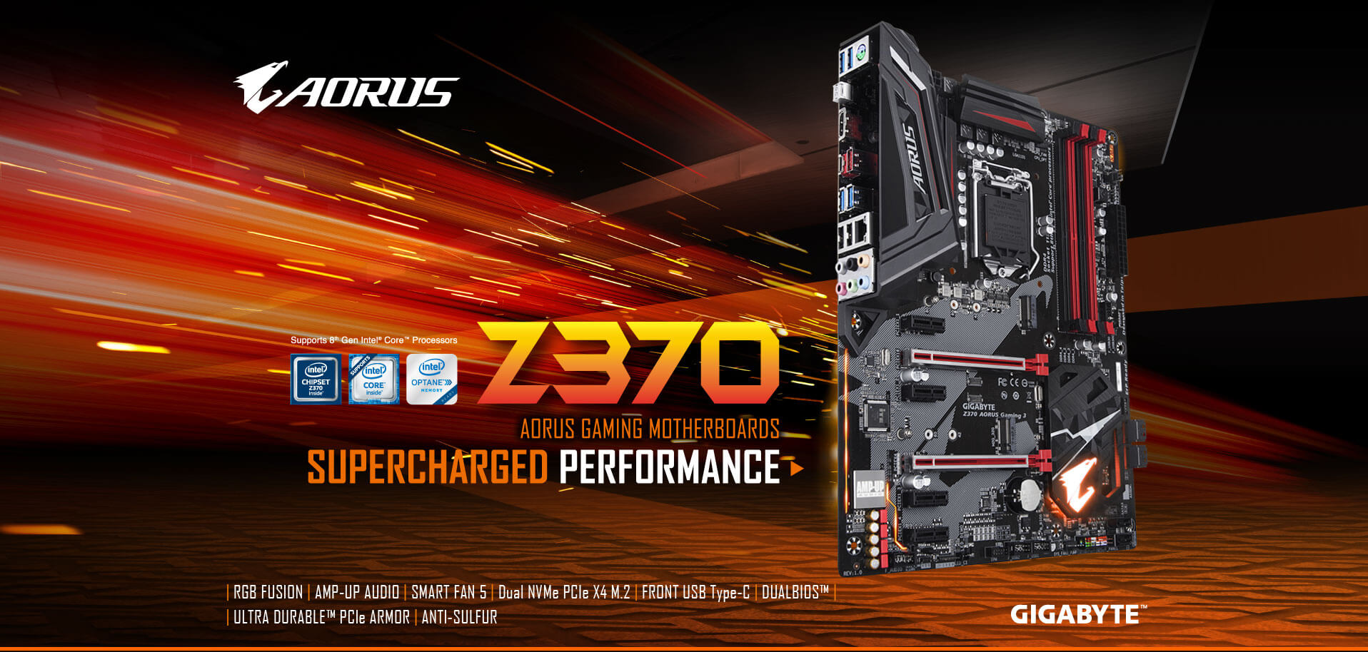 Gigabyte Z370 AORUS Gaming 3 Motherboard (GA Z370 AORUS GAMING 3