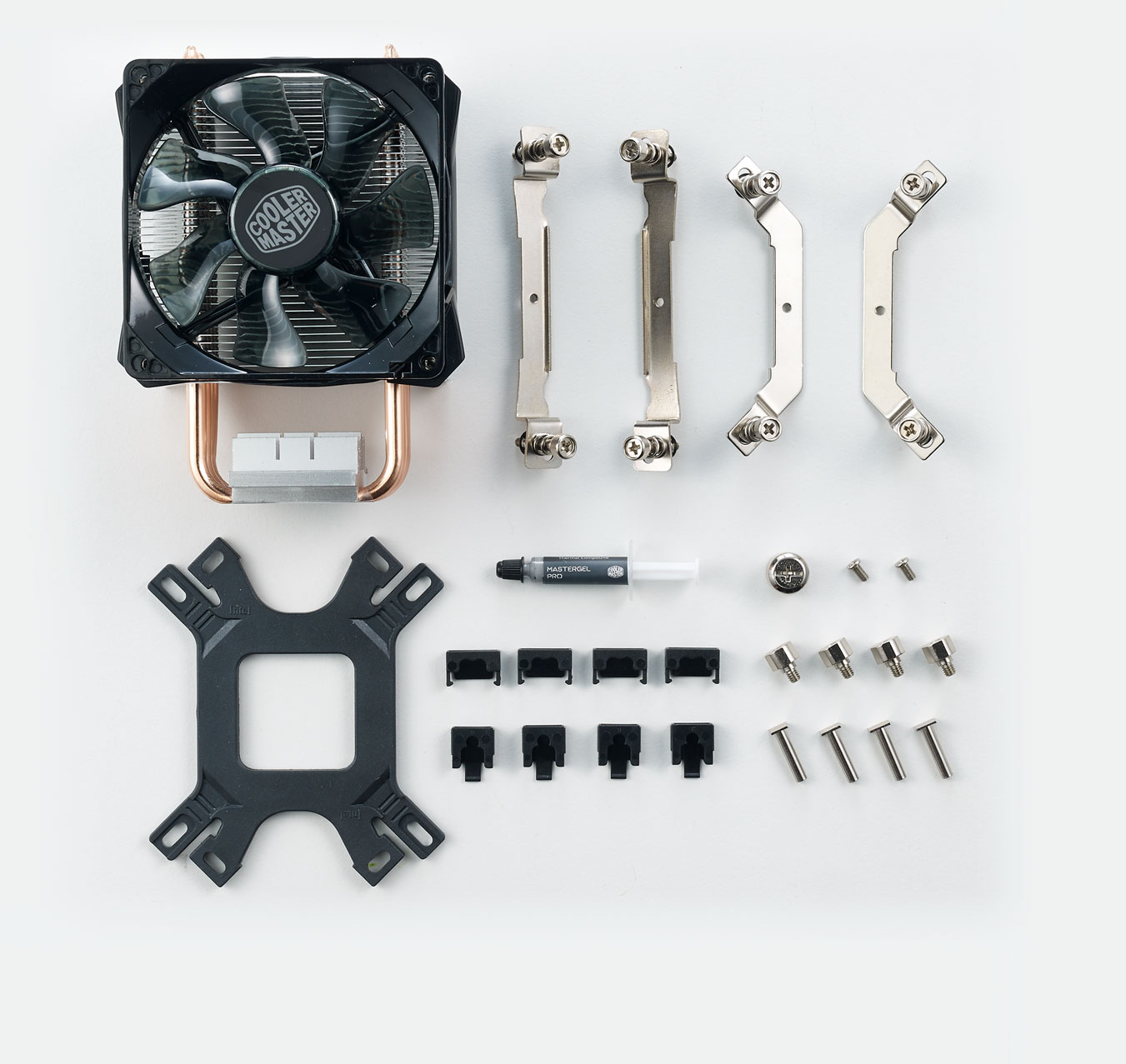 RRH41120PWR1 CoolerMaster Hyper H411R CPU Cooler w. White LED PWM Fan Techbuy Australia