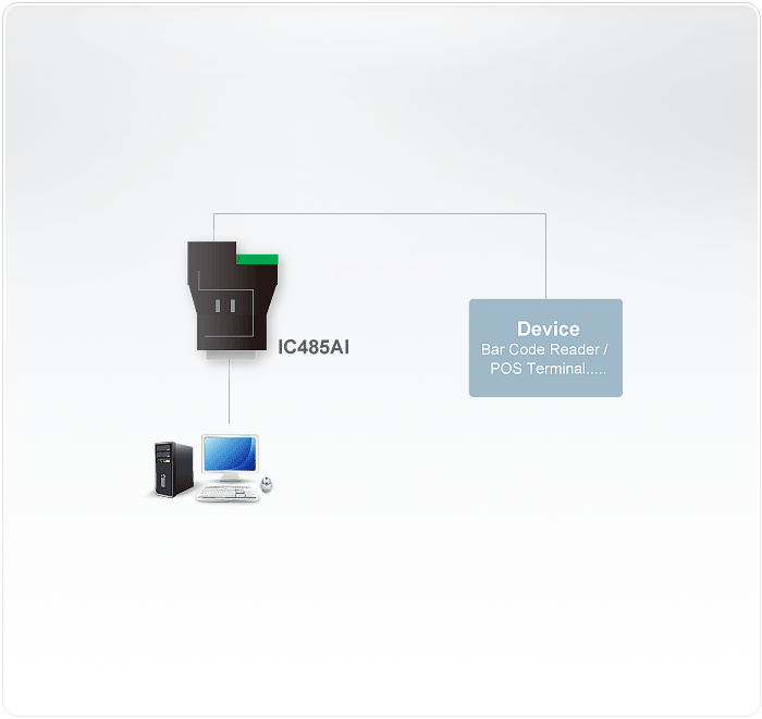 ATEN IC485AI RS-232 to RS-422/RS-485 Isolated Converter (IC485AI-AT-X