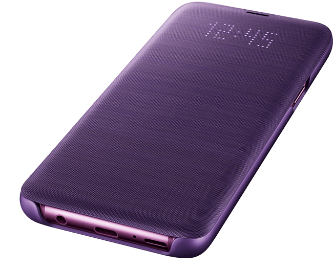 LED View Cover on purple