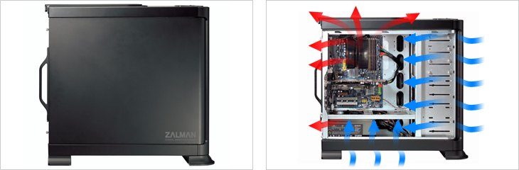 ZM GS1000SE Zalman GS1000SE Full Tower Case Armed Black Techbuy 