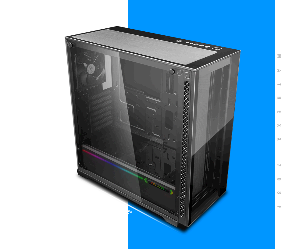 MATREXX 70 ADD-RGB 3F | Deepcool Matrexx 70 RGB 3F Mid Tower Chassis ...