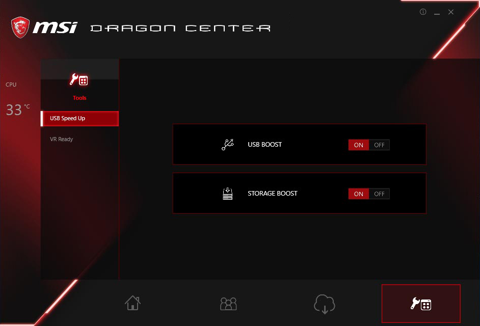 msi center software control mode
