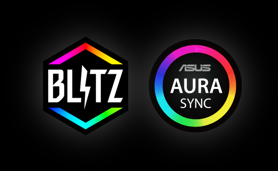 Supports T-FORCE BLITZ / ASUS Aura Sync software and motherboard lighting effect synchronization