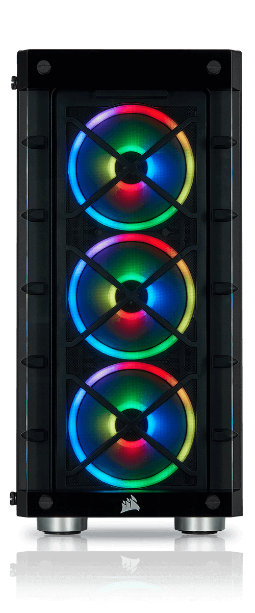 iCUE 465X RGB AIRFLOW - THREE INCLUDED SP120 RGB PRO FANS
