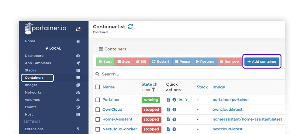 <br/>
Portainer Easy Docker Deployments