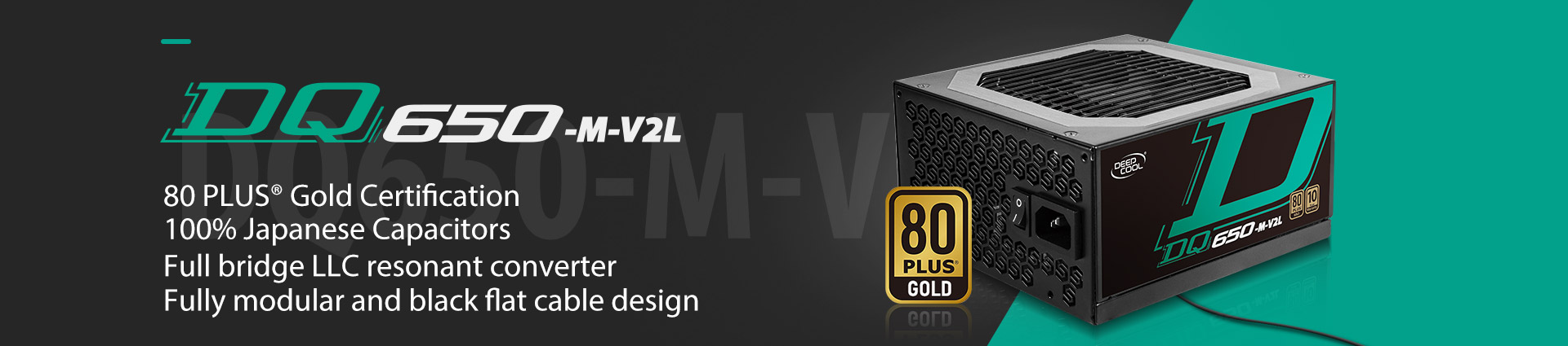 DP-GD-DQ850-M-V2L | Deepcool DQ 850-MV2L Power Supply - ATX 12V V2.31 ...