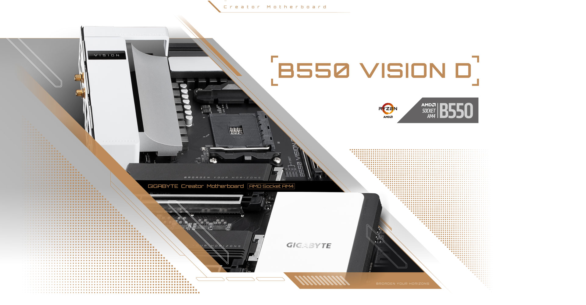 GA-B550-VISION-D-P | Gigabyte B550 Vision D (rev. 1.0) Motherboard ...
