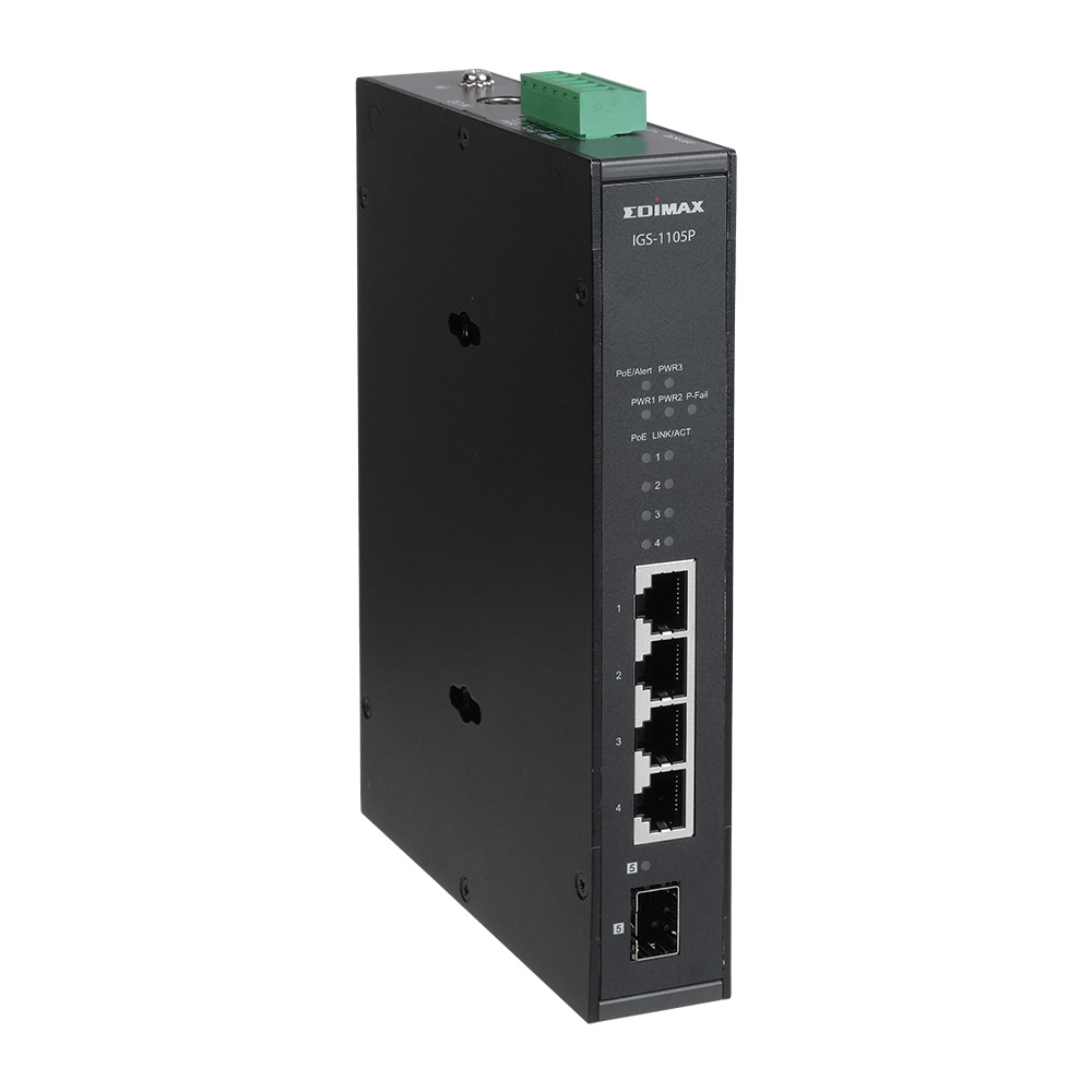 EDIMAX - Switches - PoE Unmanaged - 8-Port Gigabit Ethernet Switch With 4  PoE+ Ports