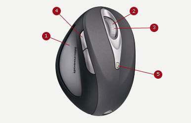 Natural Wireless Laser Mouse 6000
