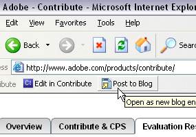 Windows Blog Posting screenshot