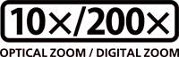 10x Optical Zoom / 200x Digital Zoom