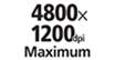 4800 x 1200 dpi