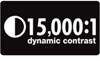 15,000:1 Dynamic Contrast Ratio