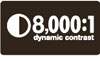 8,000:1 Dynamic Contrast Ratio