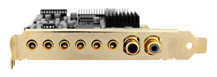 Auzentech X-Fi Prelude Soundcard -- angled view