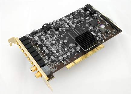 Auzentech X-Fi Prelude Soundcard -- angled view