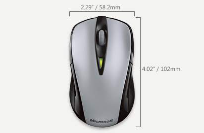 Microsoft Wireless Notebook Laser Mouse 7000