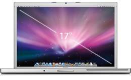 17-inch MacBook Pro showing display.