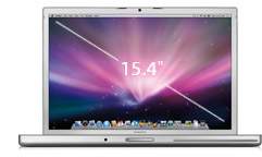 15-inch MacBook Pro showing display.