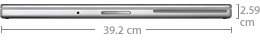 17-inch MacBook Pro with dimensions.